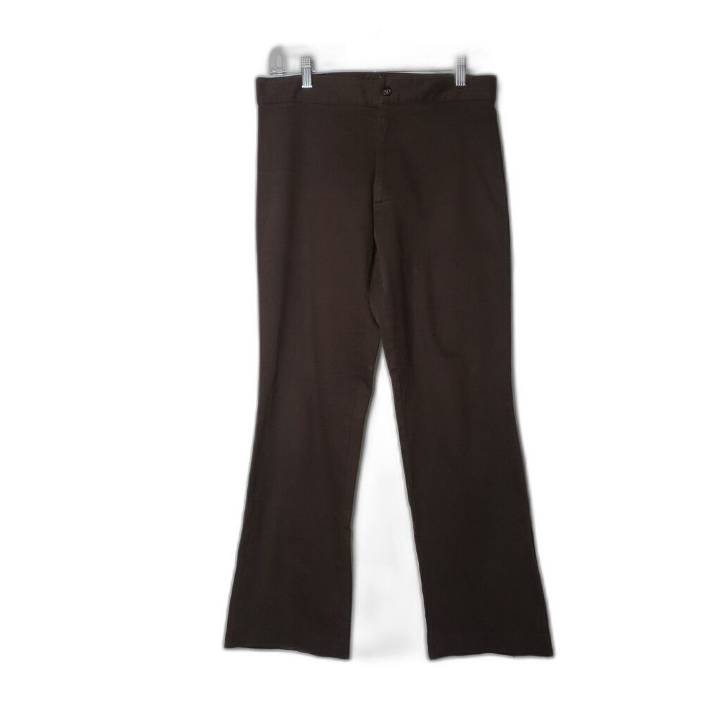 Vintage 90'S e-wear Brown Stretch Bootcut Pants Trousers Juniors Size 9